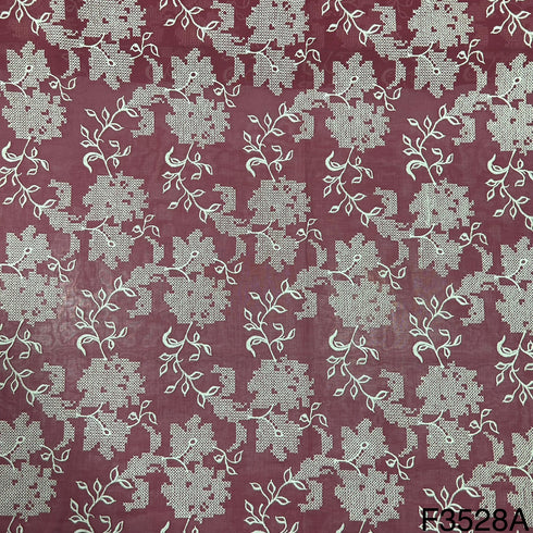 Cross Stitch Embroidered 2*2 Rubia Cotton Fabric-F3528